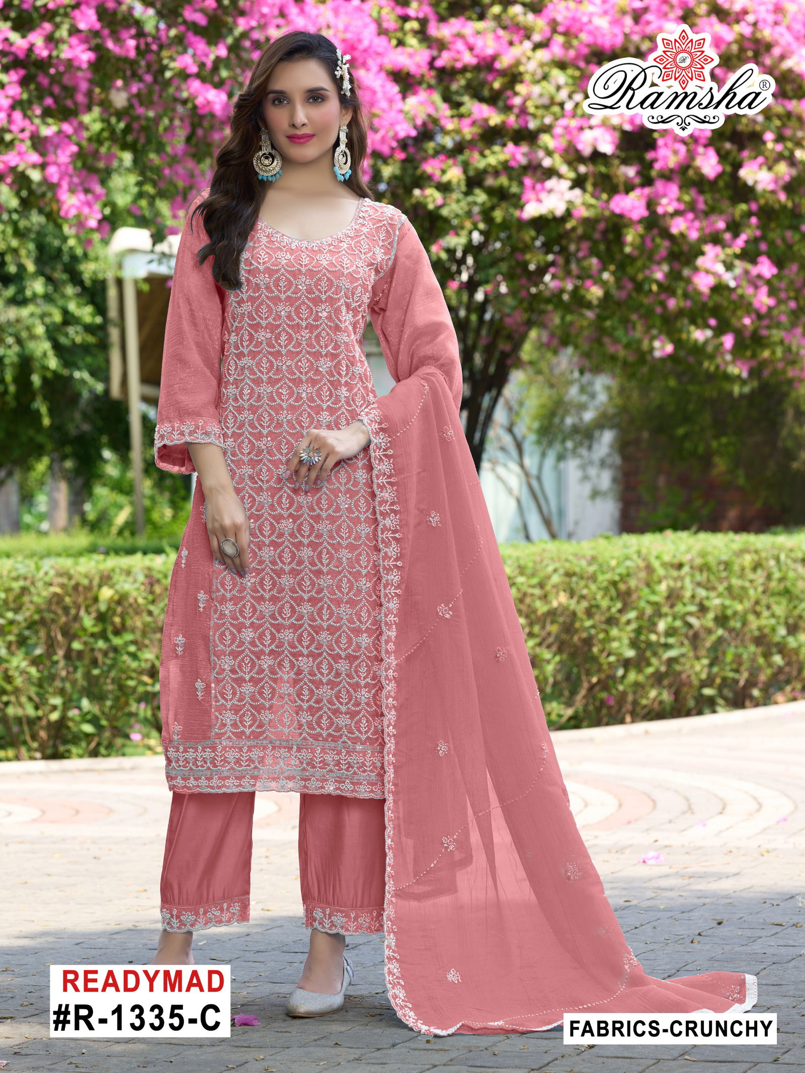 R 1335 Nx By Ramsha Crunchy Readymade Salwar Suits Orders In India
